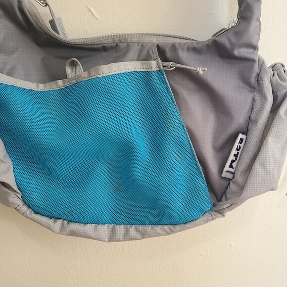 Baboon to the Moon Crescent Crossbody Bag Gray Blue - Picture 7 of 8